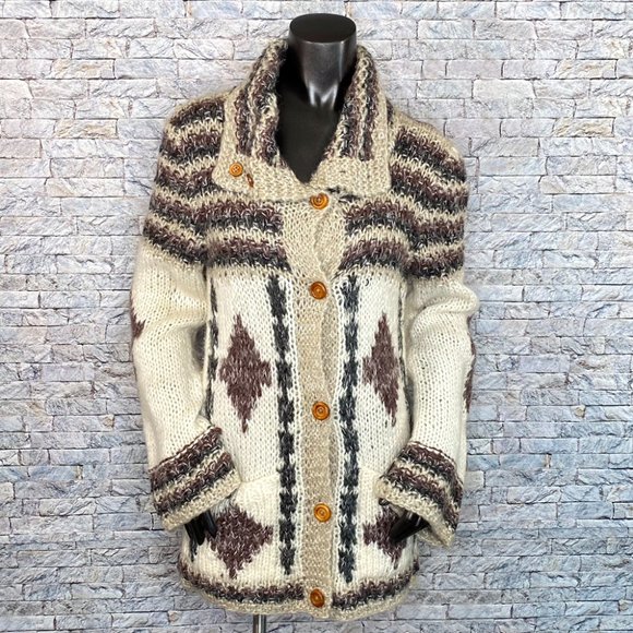 Rolling Hills in Pacifica Sweaters - Rolling Hills in Pacifica Rhip Sweater Vintage Size Large Wool Blend